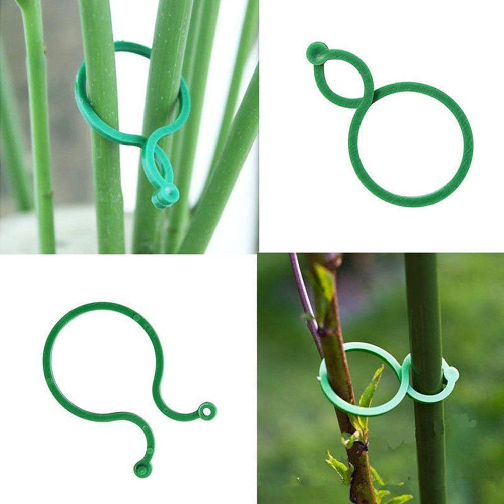 10-300 Pcs Garden Plant Twist Clip Ties Supports Vegetable New Tomato Growing Connects Protection Grafting Fixing Tool